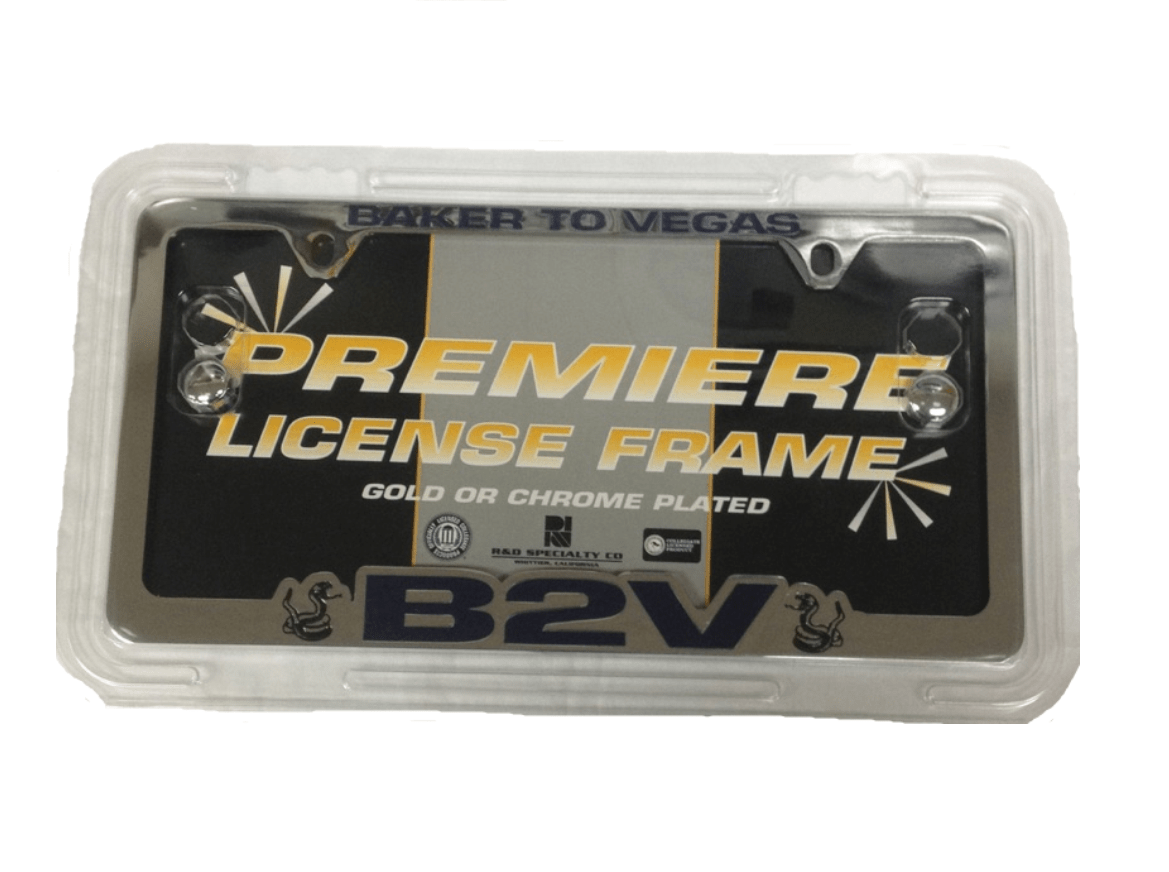 LV license plate frame "high tech frame design" new